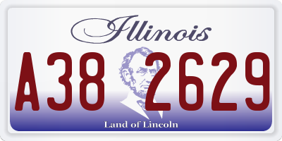 IL license plate A382629