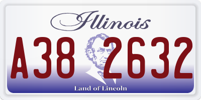 IL license plate A382632