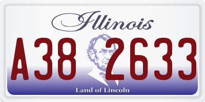 IL license plate A382633