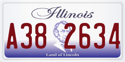 IL license plate A382634