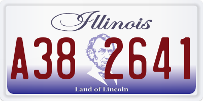 IL license plate A382641