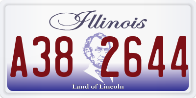 IL license plate A382644