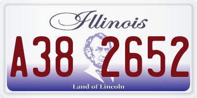 IL license plate A382652