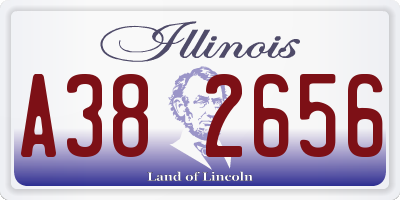 IL license plate A382656