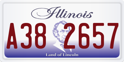 IL license plate A382657