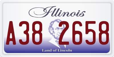 IL license plate A382658
