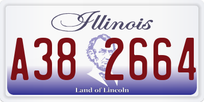 IL license plate A382664