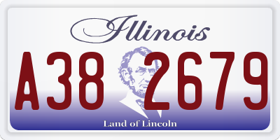 IL license plate A382679