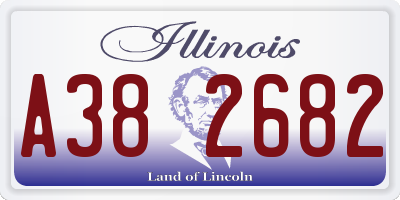 IL license plate A382682