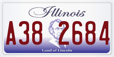 IL license plate A382684