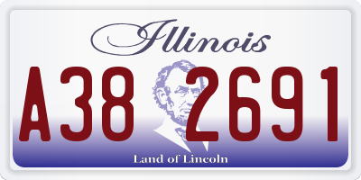 IL license plate A382691