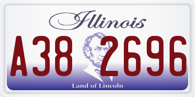 IL license plate A382696