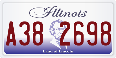 IL license plate A382698