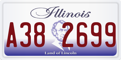 IL license plate A382699