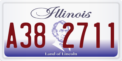 IL license plate A382711