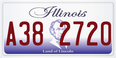 IL license plate A382720