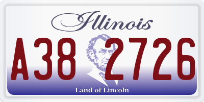 IL license plate A382726