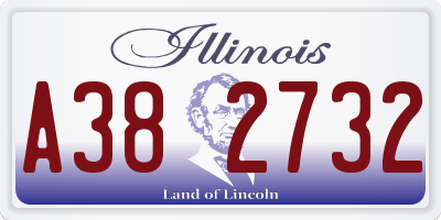 IL license plate A382732