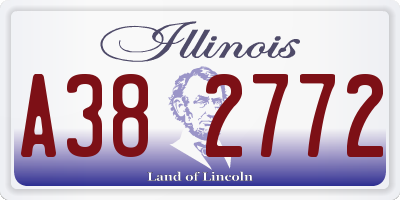 IL license plate A382772