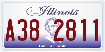 IL license plate A382811
