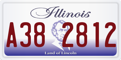 IL license plate A382812