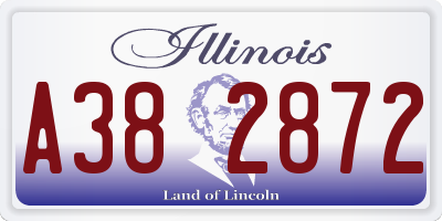 IL license plate A382872