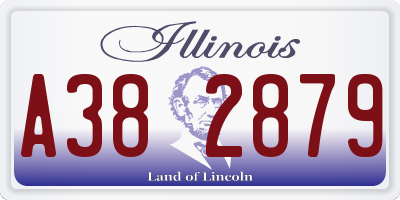 IL license plate A382879