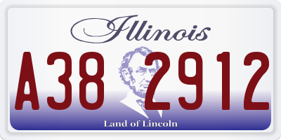 IL license plate A382912