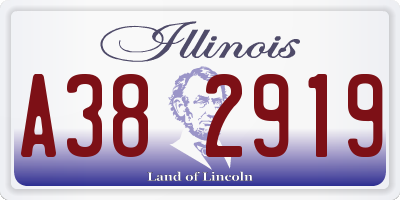 IL license plate A382919