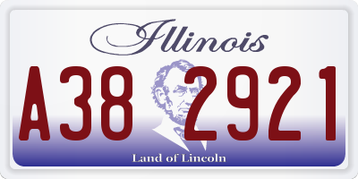 IL license plate A382921