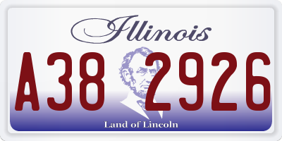 IL license plate A382926