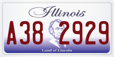 IL license plate A382929