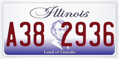 IL license plate A382936