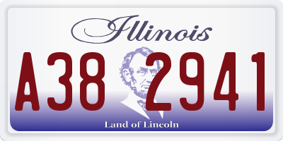 IL license plate A382941