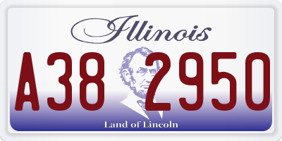 IL license plate A382950