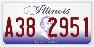 IL license plate A382951