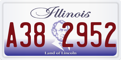 IL license plate A382952