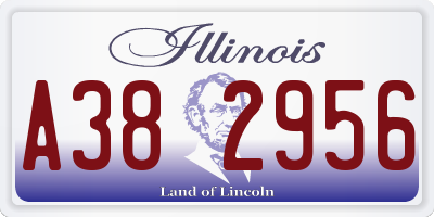 IL license plate A382956