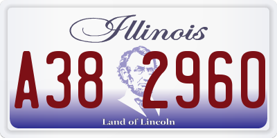 IL license plate A382960