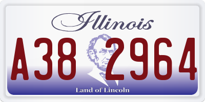 IL license plate A382964
