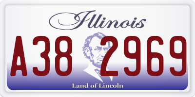 IL license plate A382969