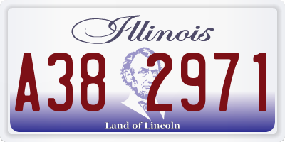IL license plate A382971