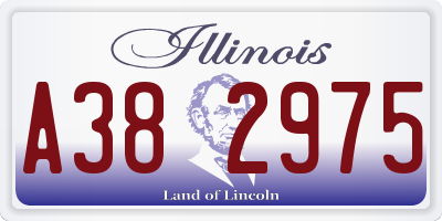 IL license plate A382975