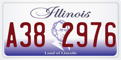 IL license plate A382976