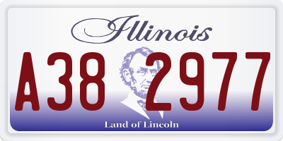 IL license plate A382977