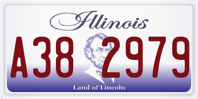 IL license plate A382979