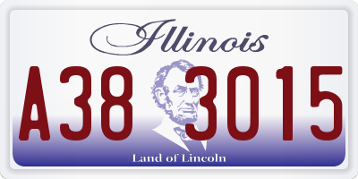 IL license plate A383015