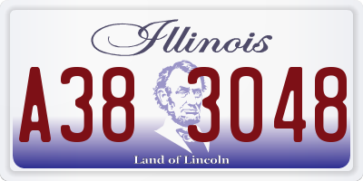 IL license plate A383048