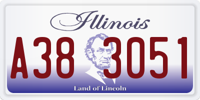 IL license plate A383051
