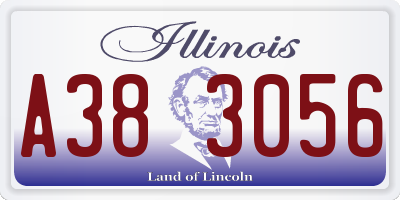 IL license plate A383056